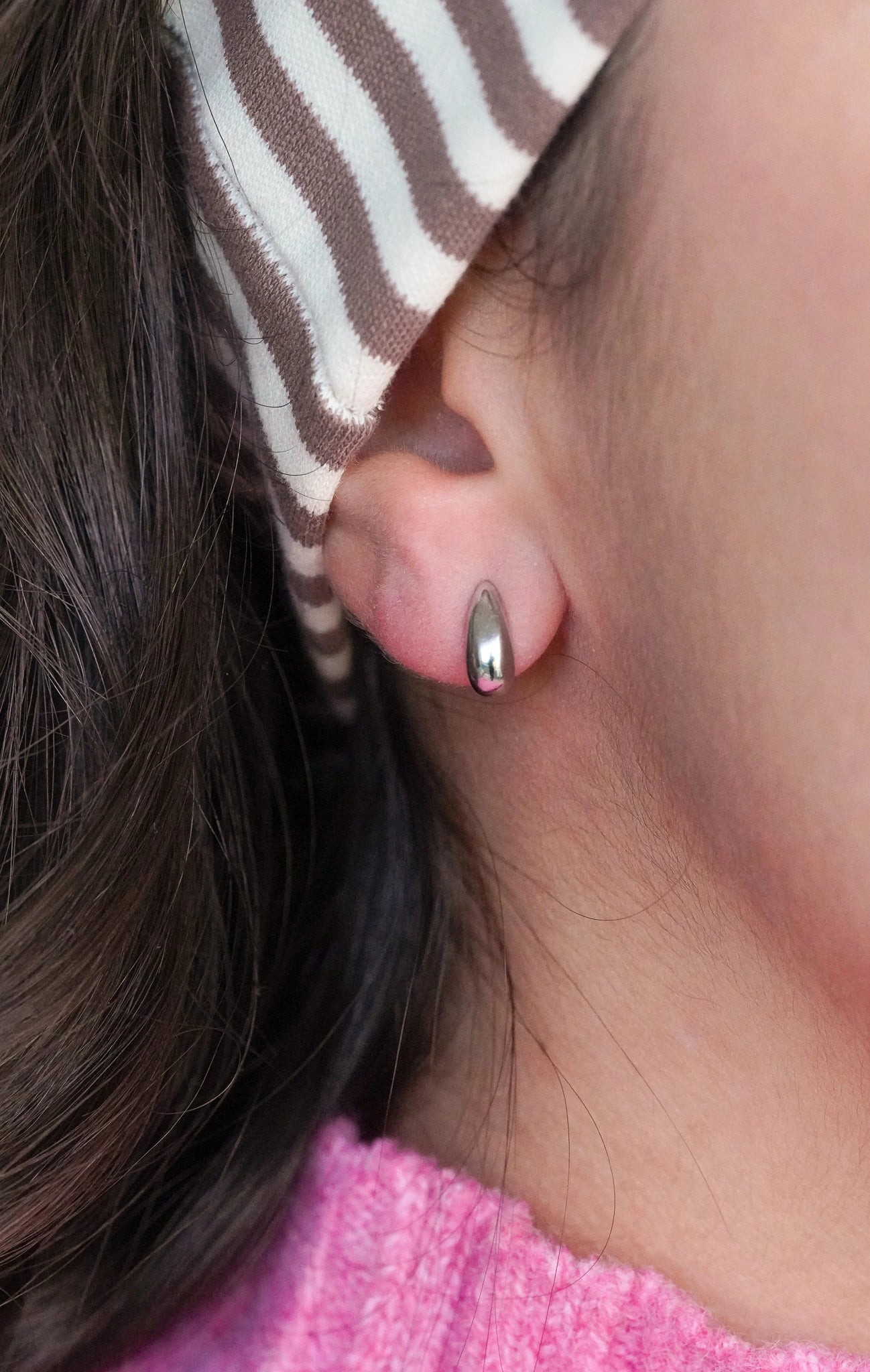 Puces d'oreilles Carmen argentées