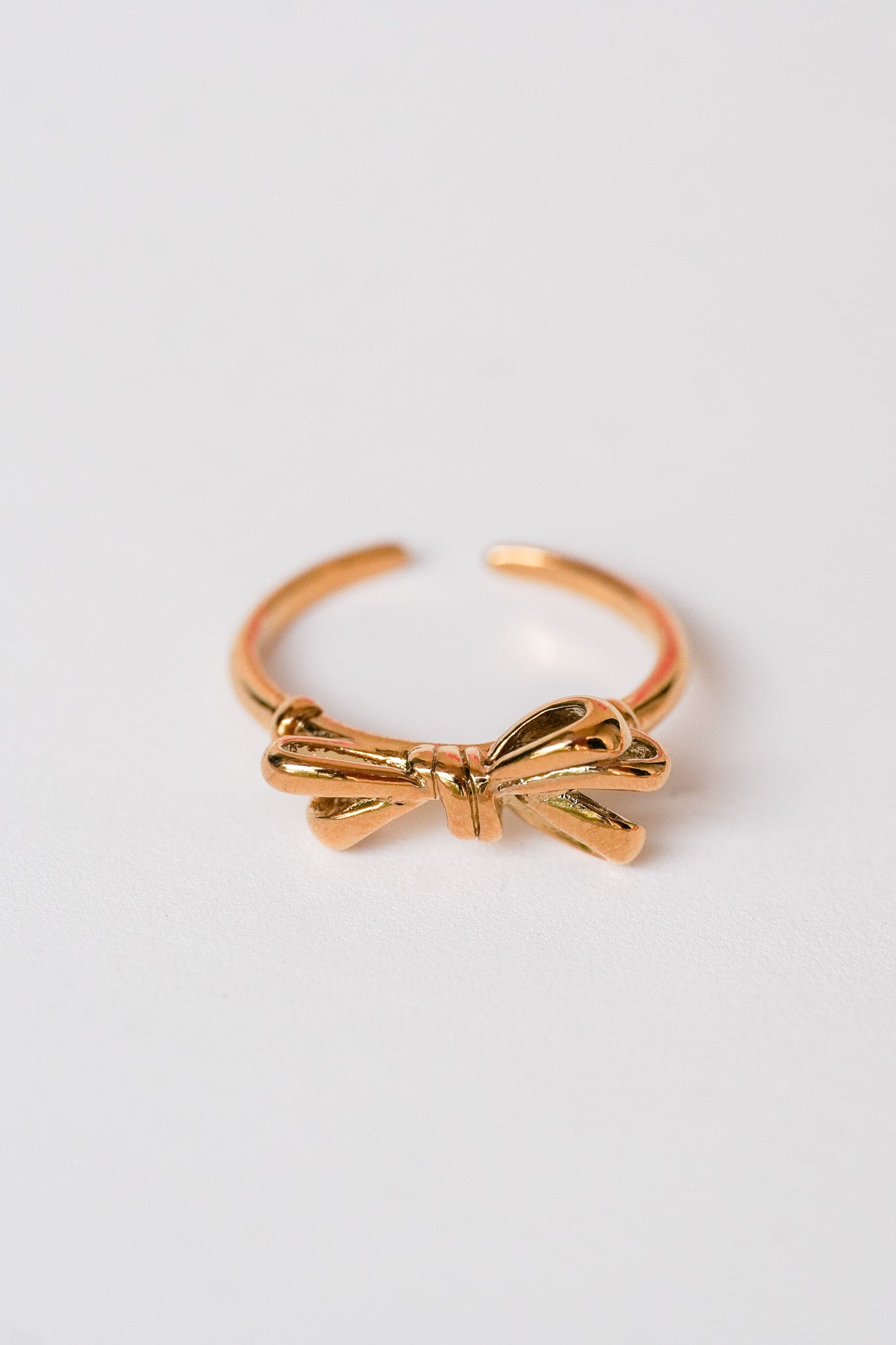 Bague noeud doré
