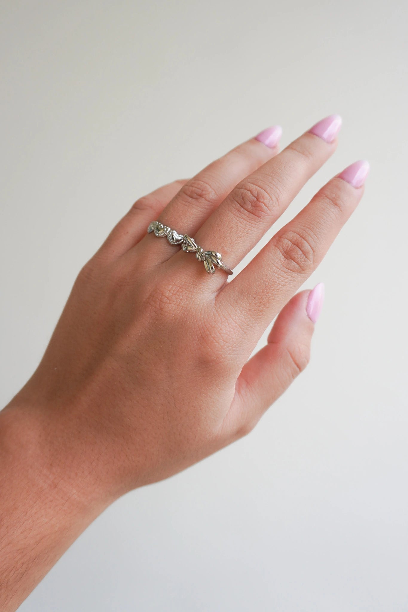Bague noeud argent