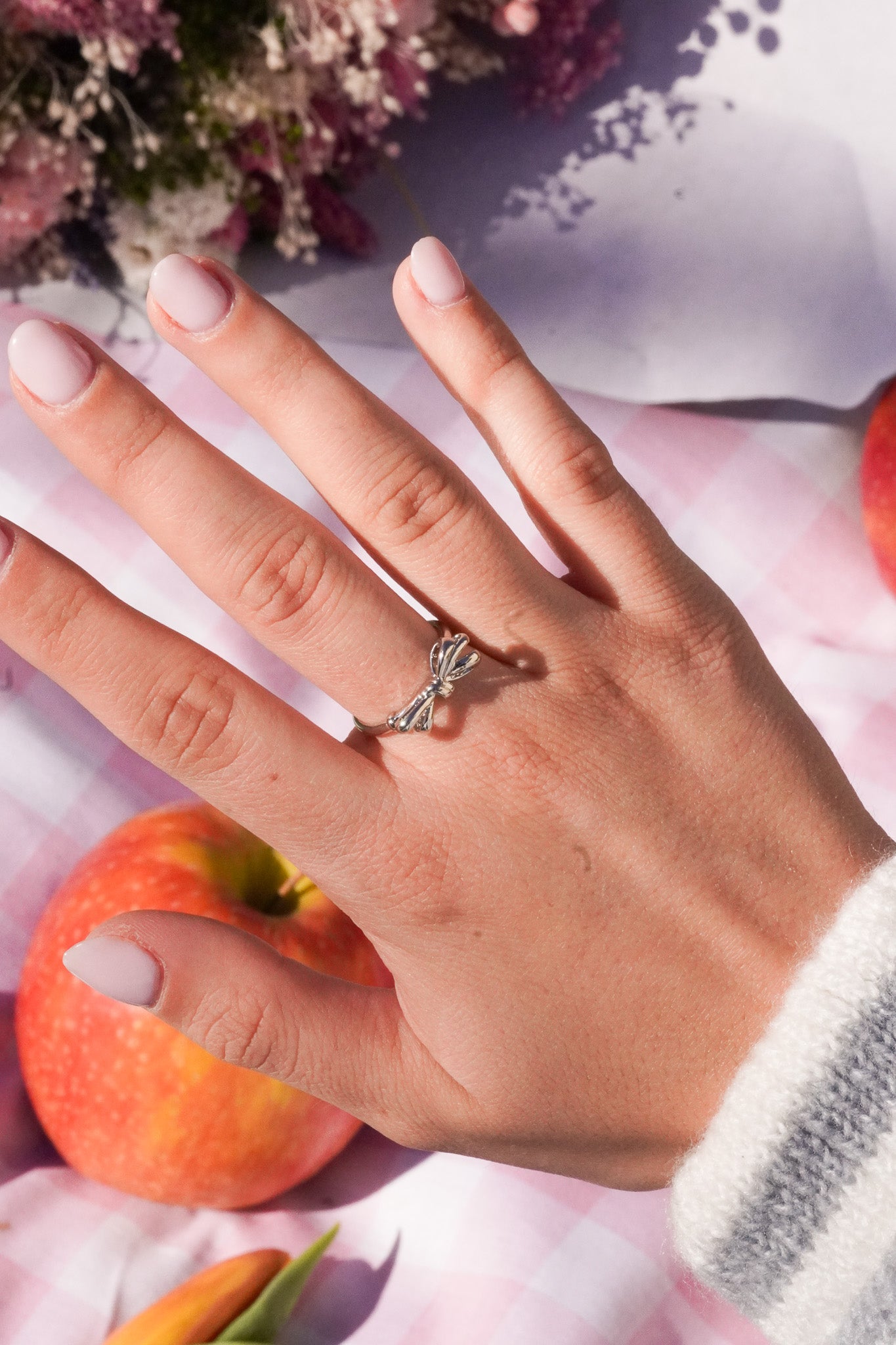 Bague noeud argent