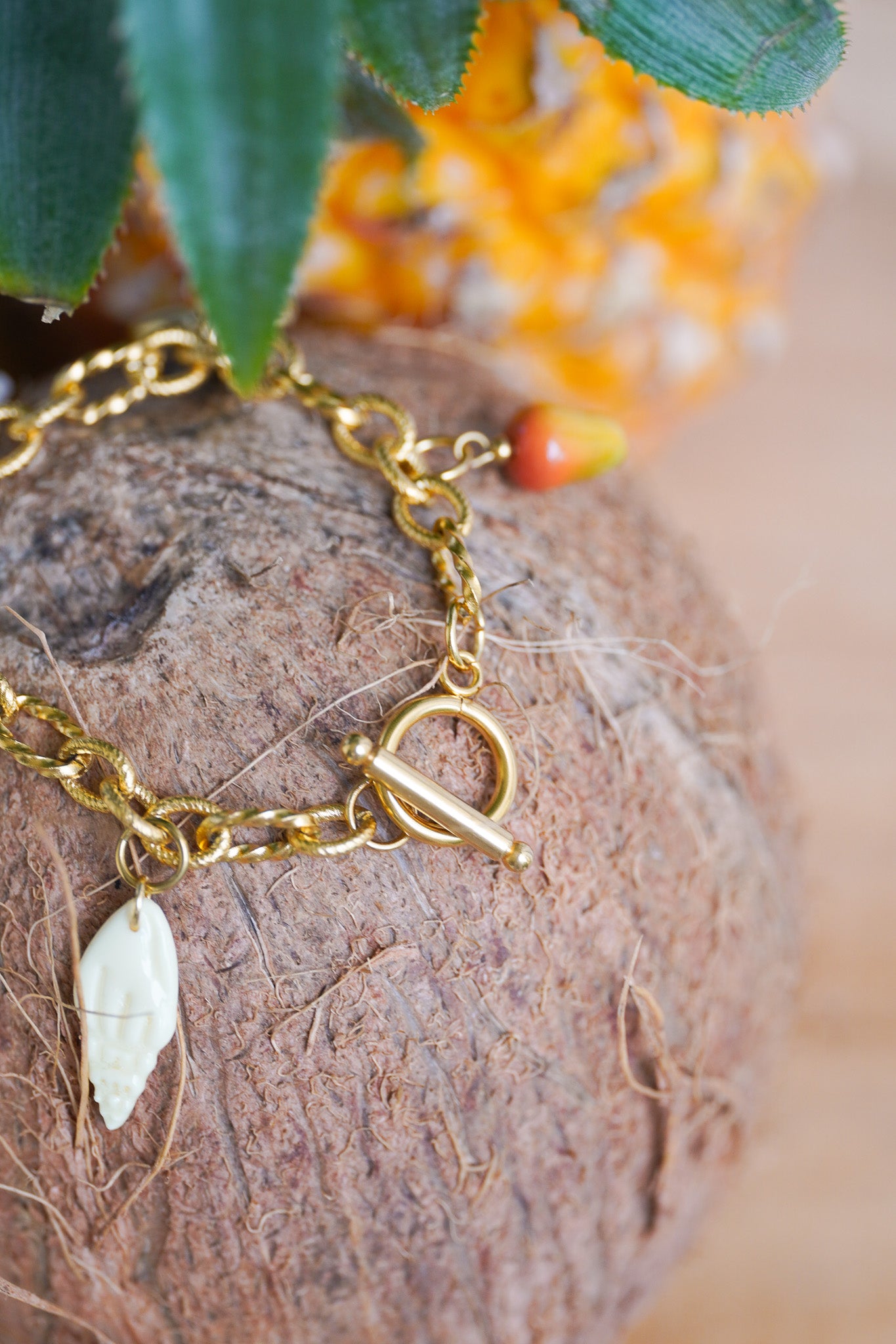 Bracelet doré Sofia - charms personnalisables