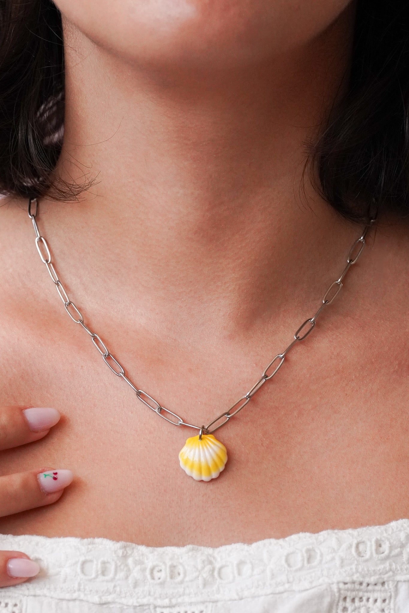 Collier argenté Isis - charms personnalisables