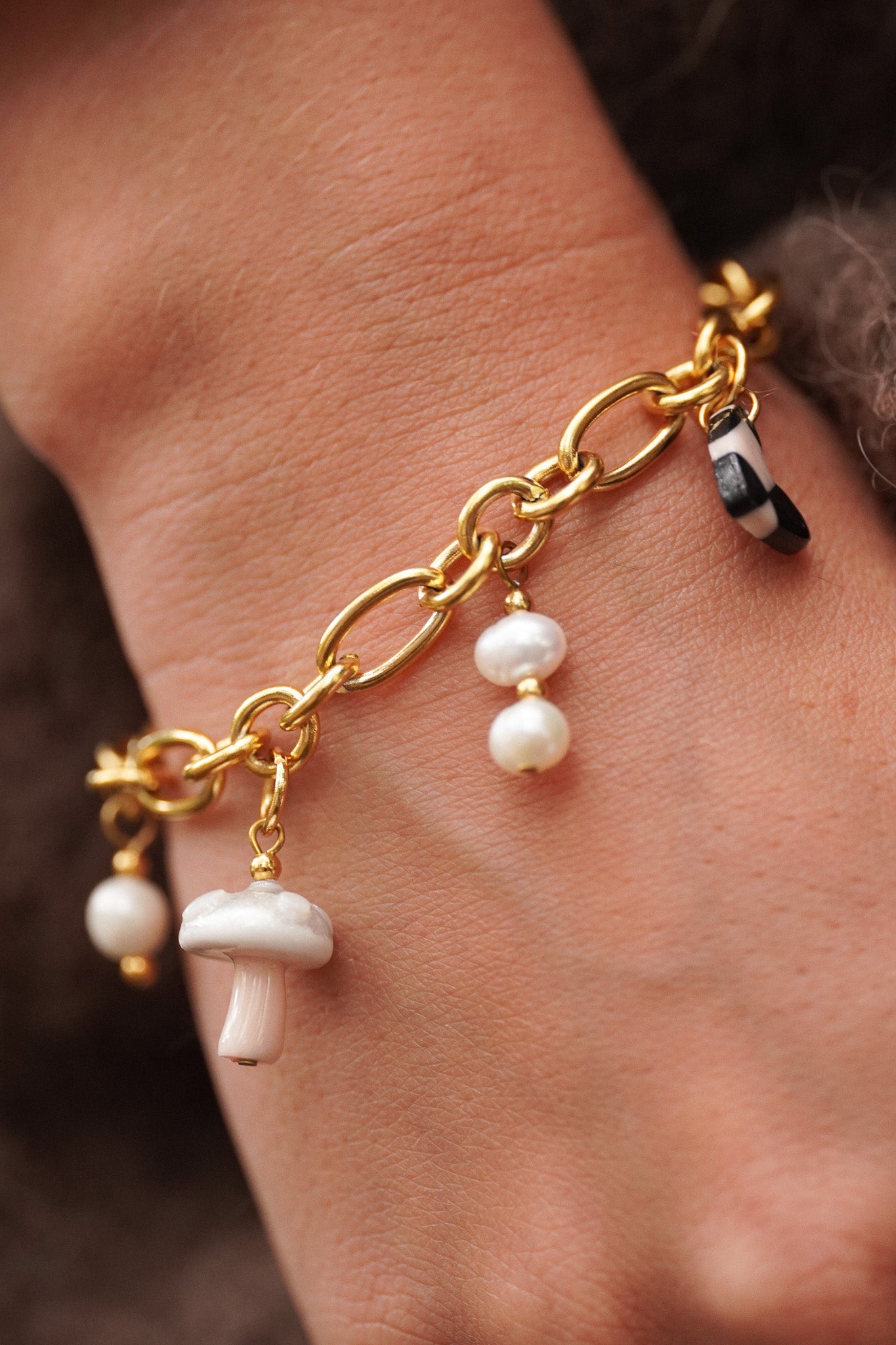 Bracelet doré Orthense- charms personnalisables