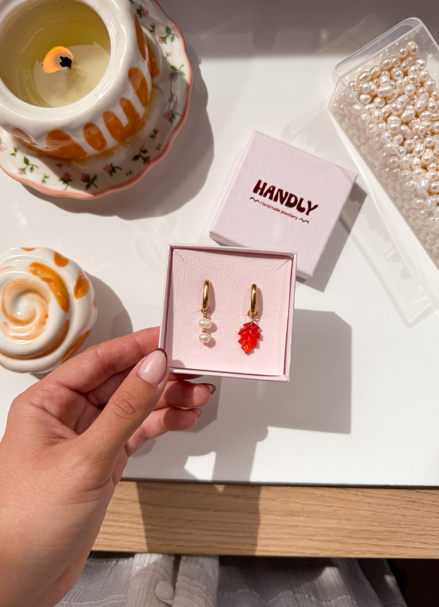 Boucles d’oreilles créoles ovales Olivia - Charms interchangeables