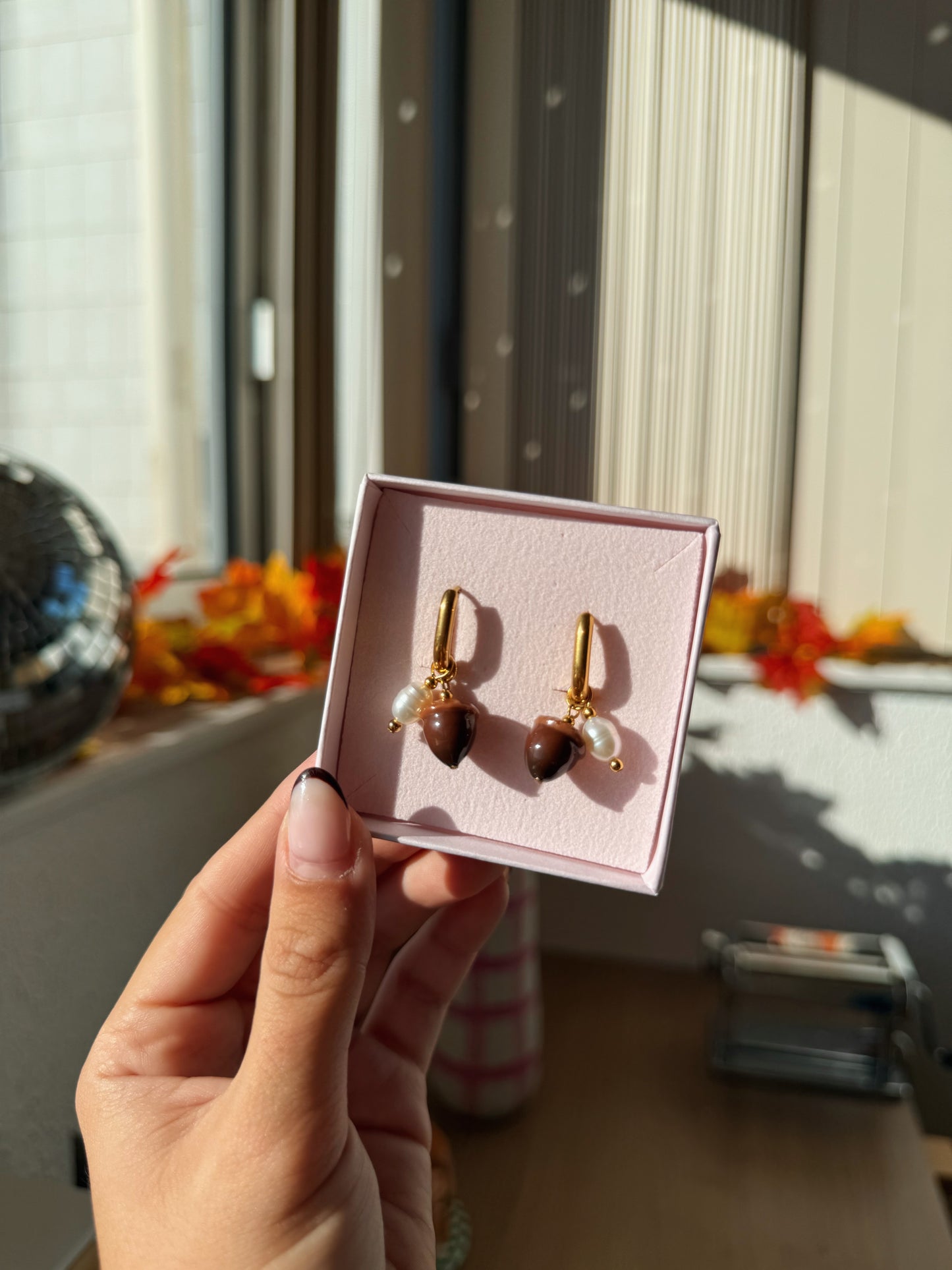 Boucles d’oreilles créoles ovales Olivia - Charms interchangeables