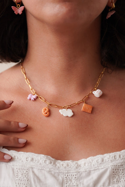 Collier Isis doré - charms personnalisables