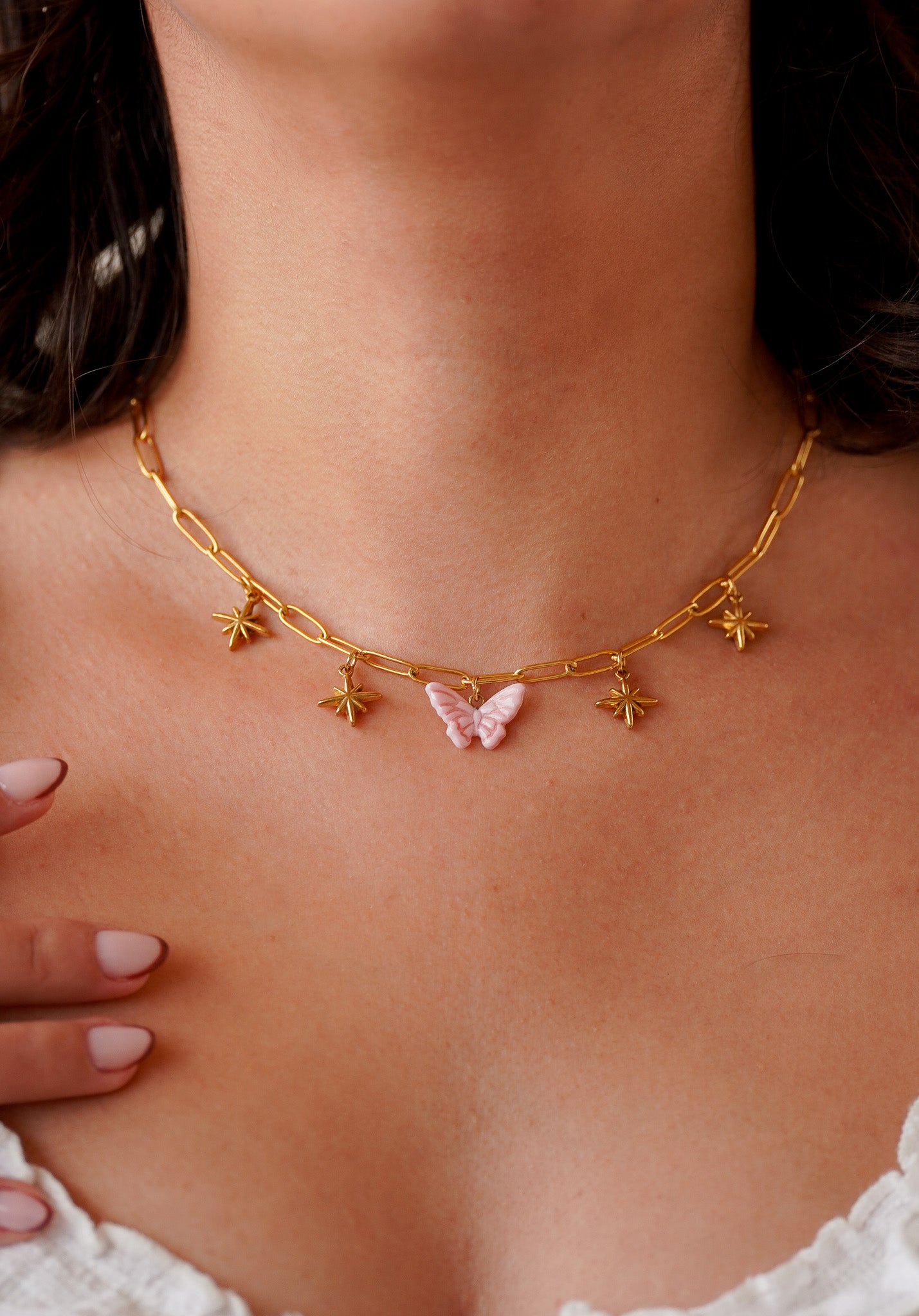 Collier Isis doré - charms personnalisables