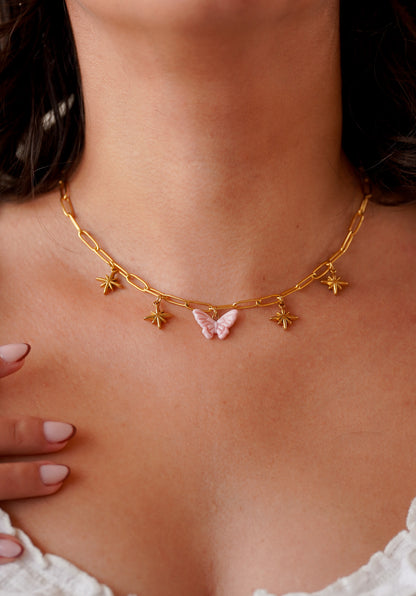 Collier Isis doré - charms personnalisables