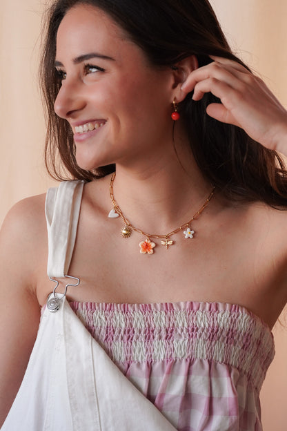 Collier Isis doré - charms personnalisables