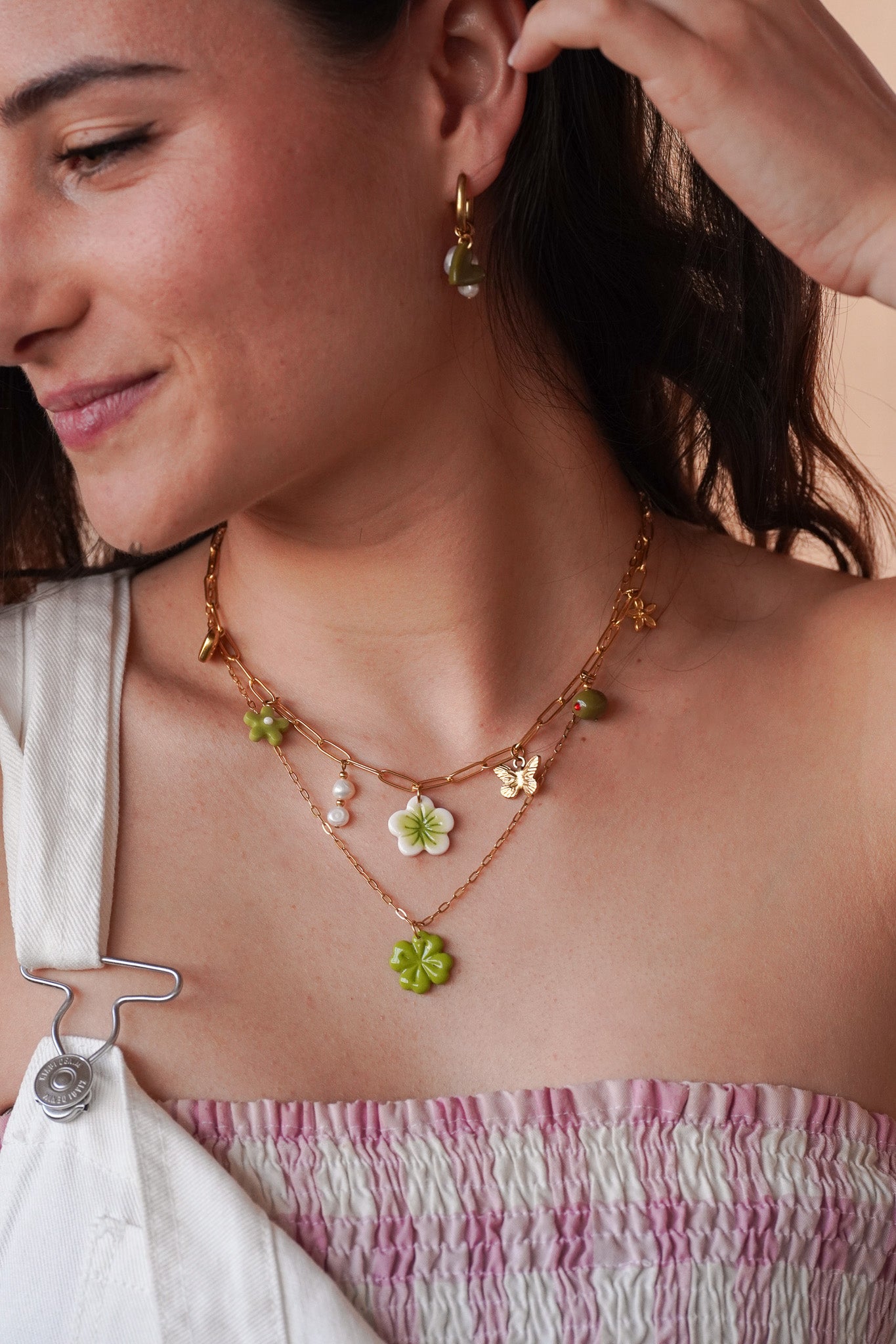 Collier Isis doré - charms personnalisables