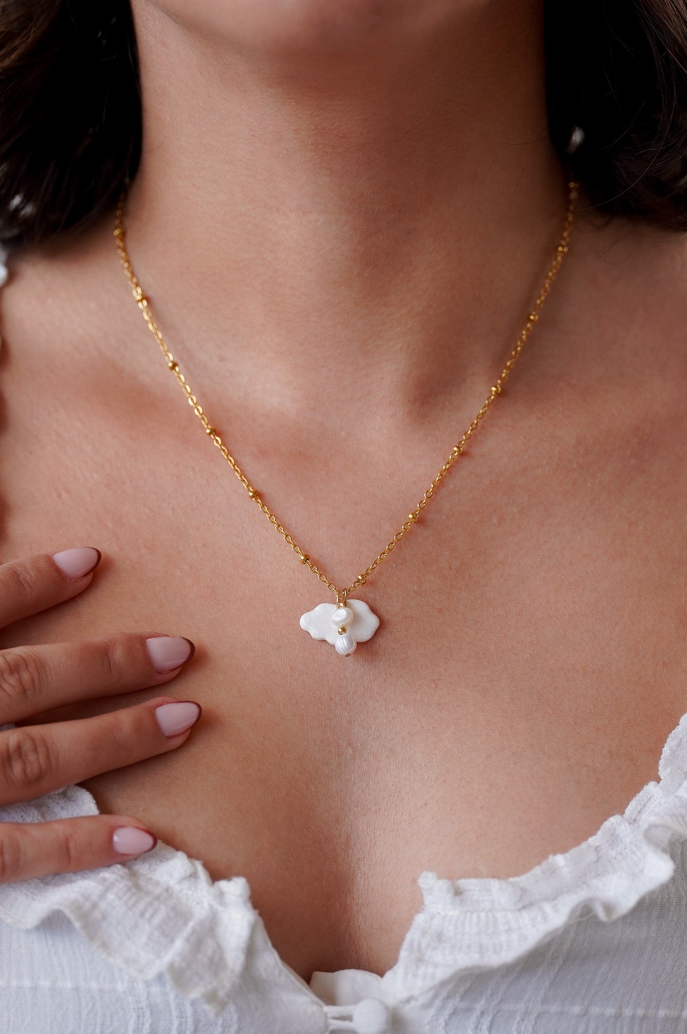 Collier doré Lydia - charms personnalisables