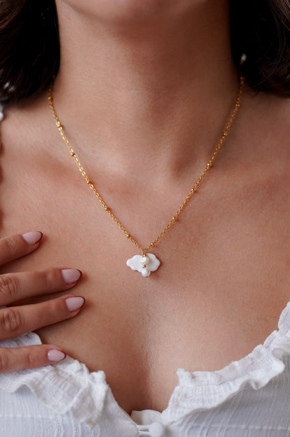 Collier doré Lydia - charms personnalisables