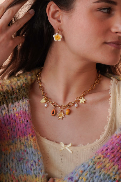 Collier doré Elisabeth  - charms personnalisables