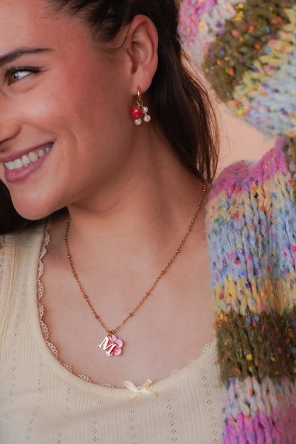 Collier doré Lydia - charms personnalisables