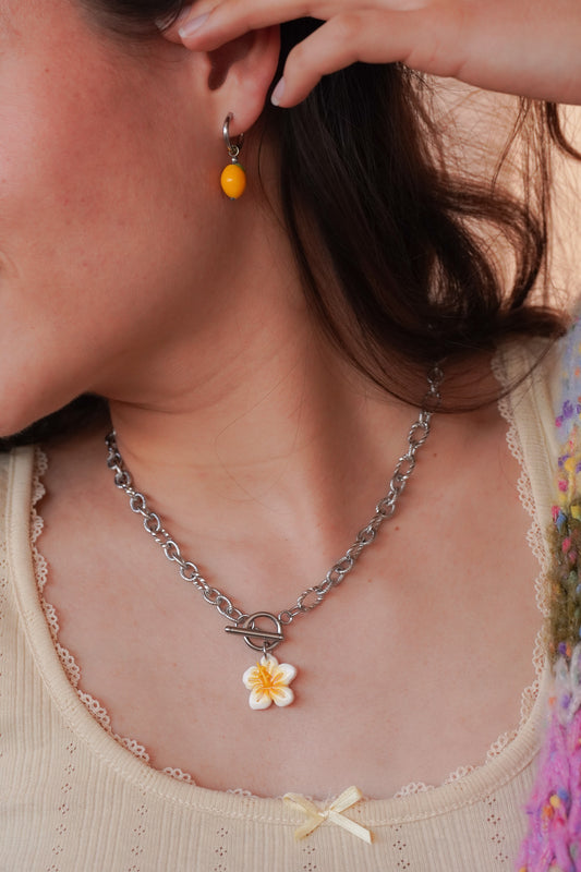 Collier argenté Amélia - charms personnalisables