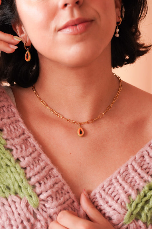 Collier papaye