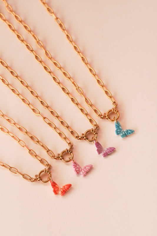 Collier Papillon - personnalisables