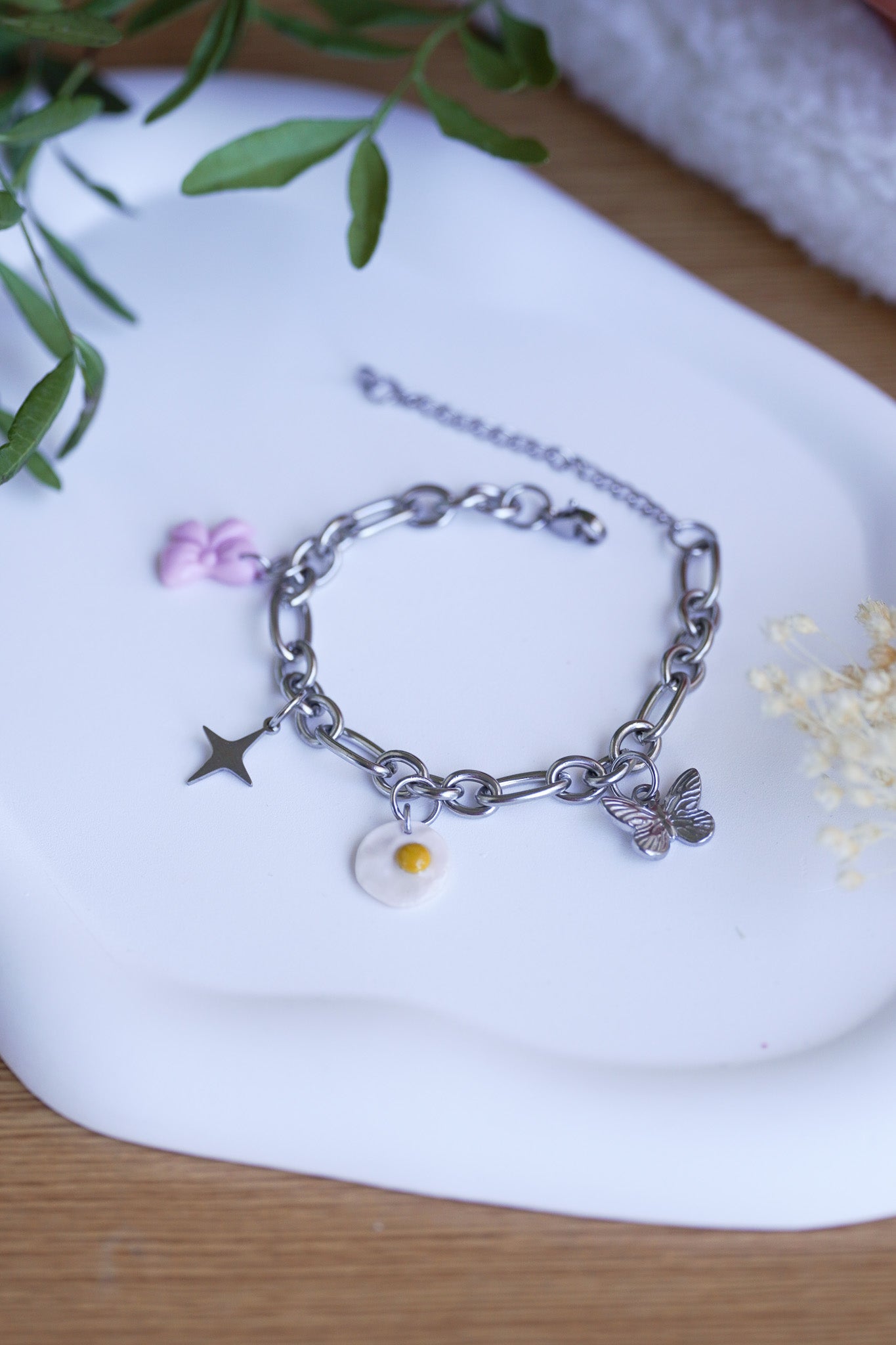 Bracelet argent Orthense- charms personnalisables