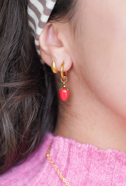 Boucles d’oreilles créoles Anna - charms interchangeables