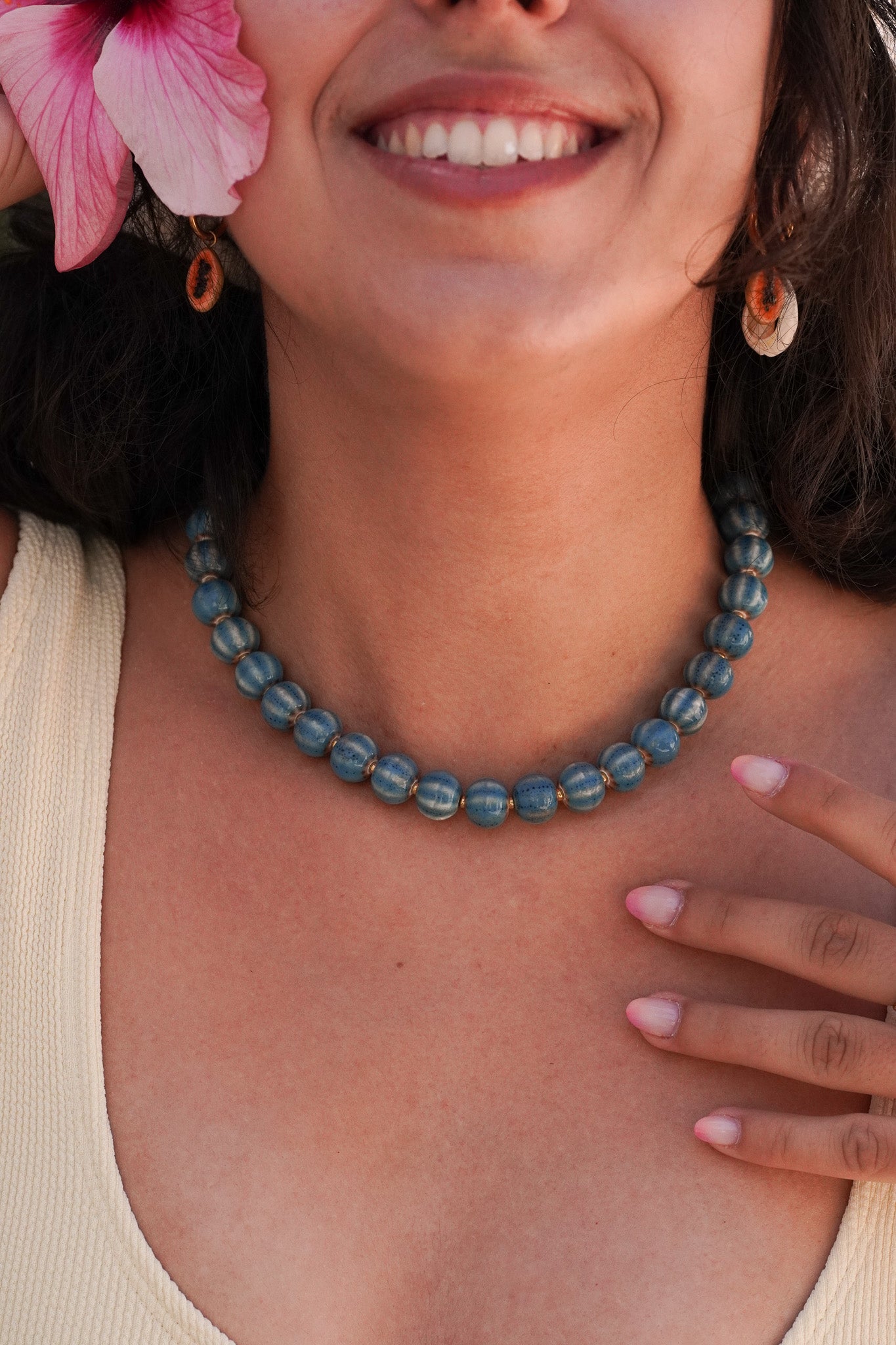 Collier Coastal bleu
