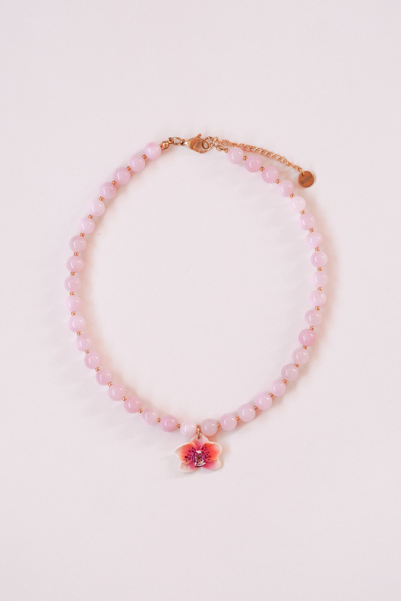Collier orchidée Bubble