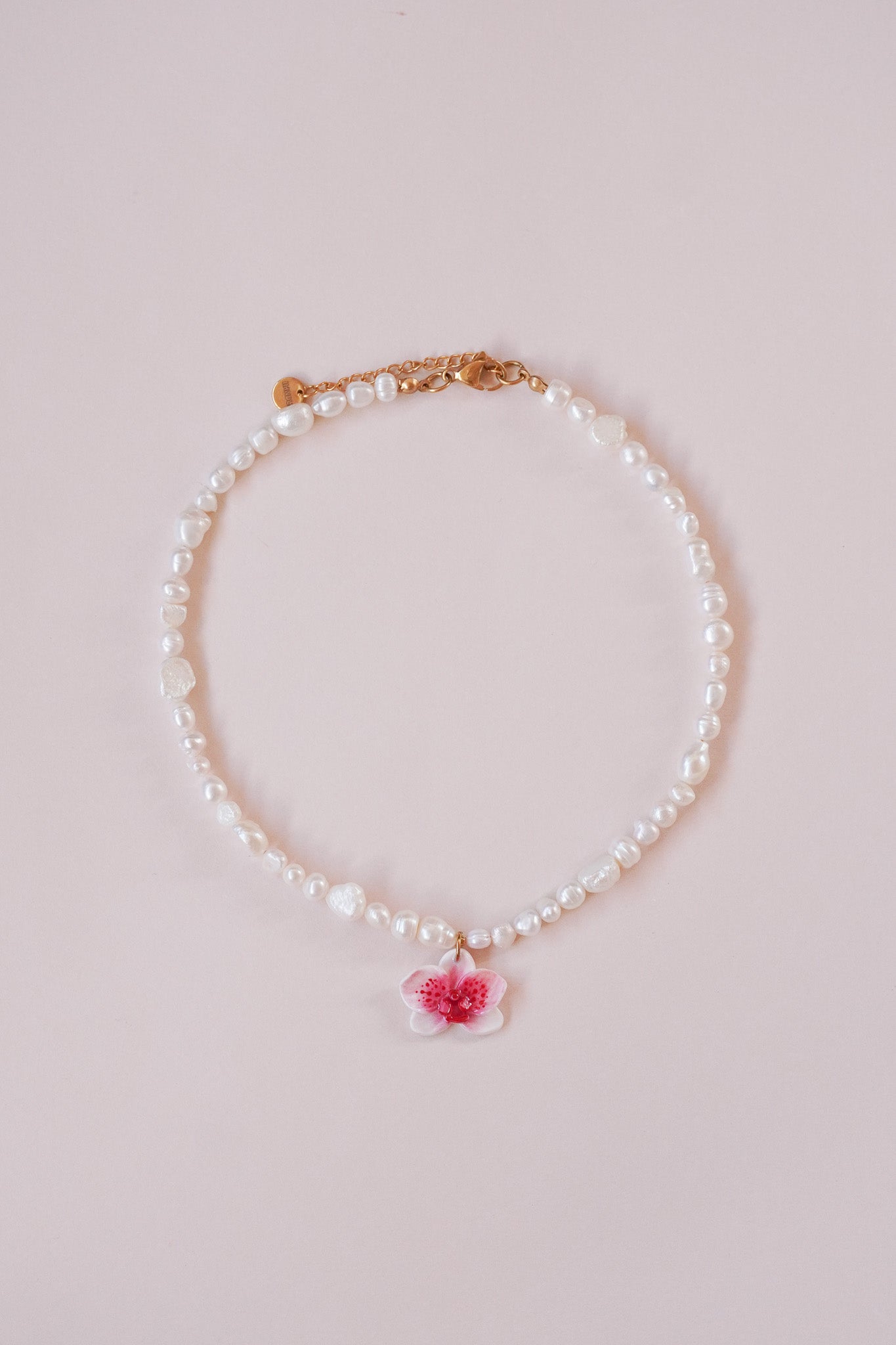 Collier orchidée Litchi