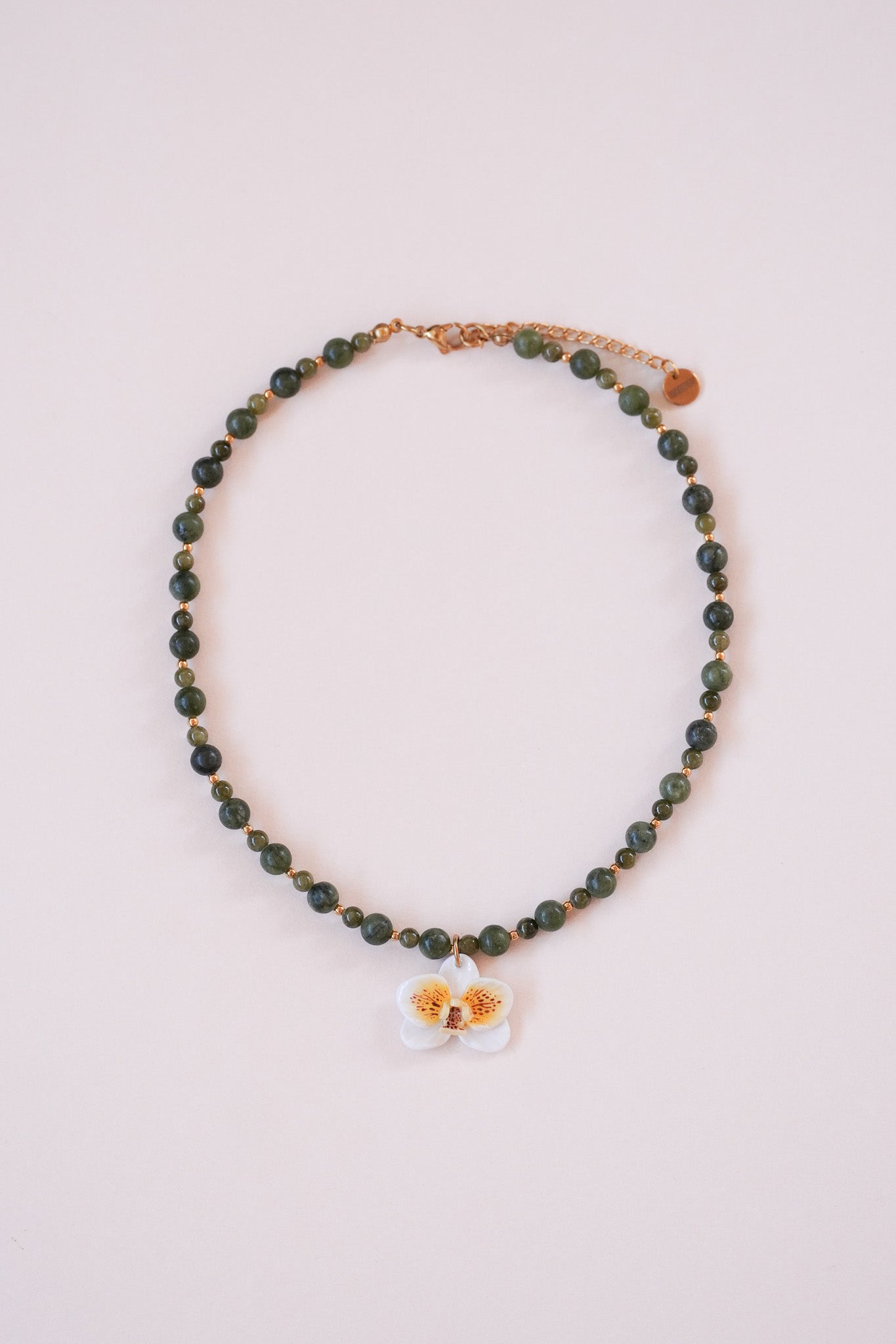 Collier orchidée Citronnelle