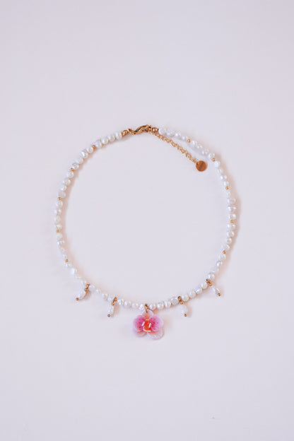Collier orchidée Fairy