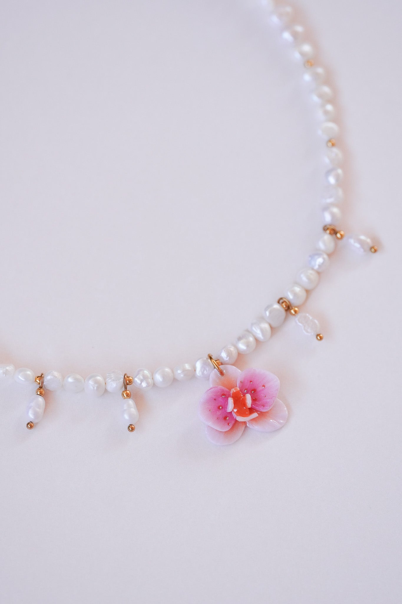 Collier orchidée Fairy