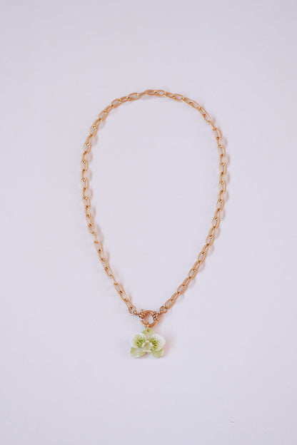 Collier orchidée Eucalyptus