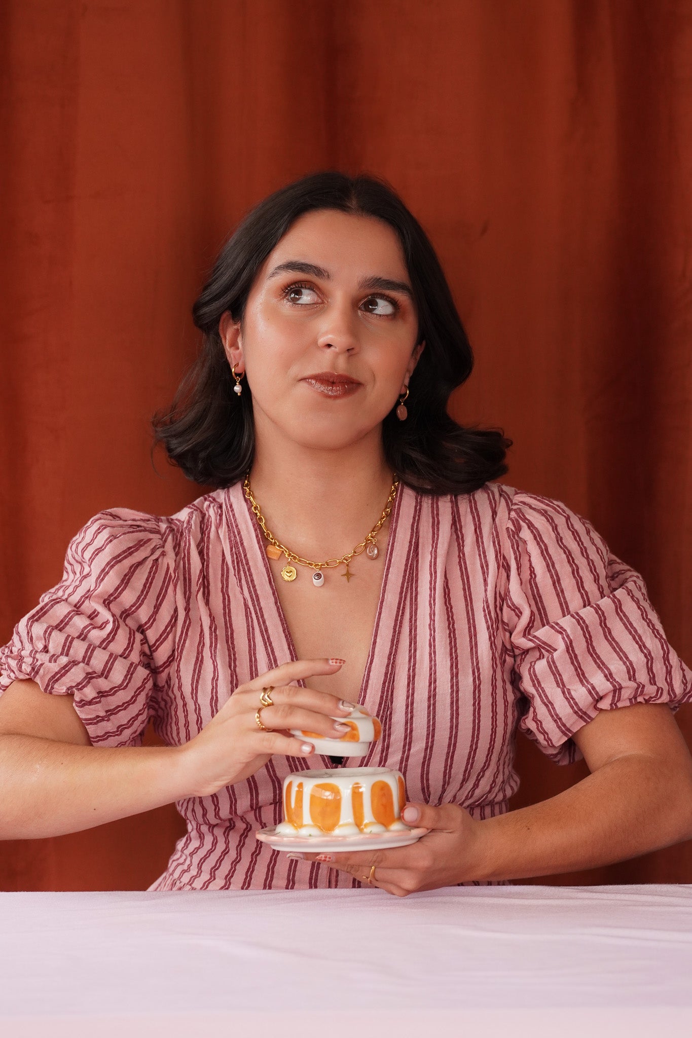 Boucles d’oreilles créoles Anna - charms interchangeables