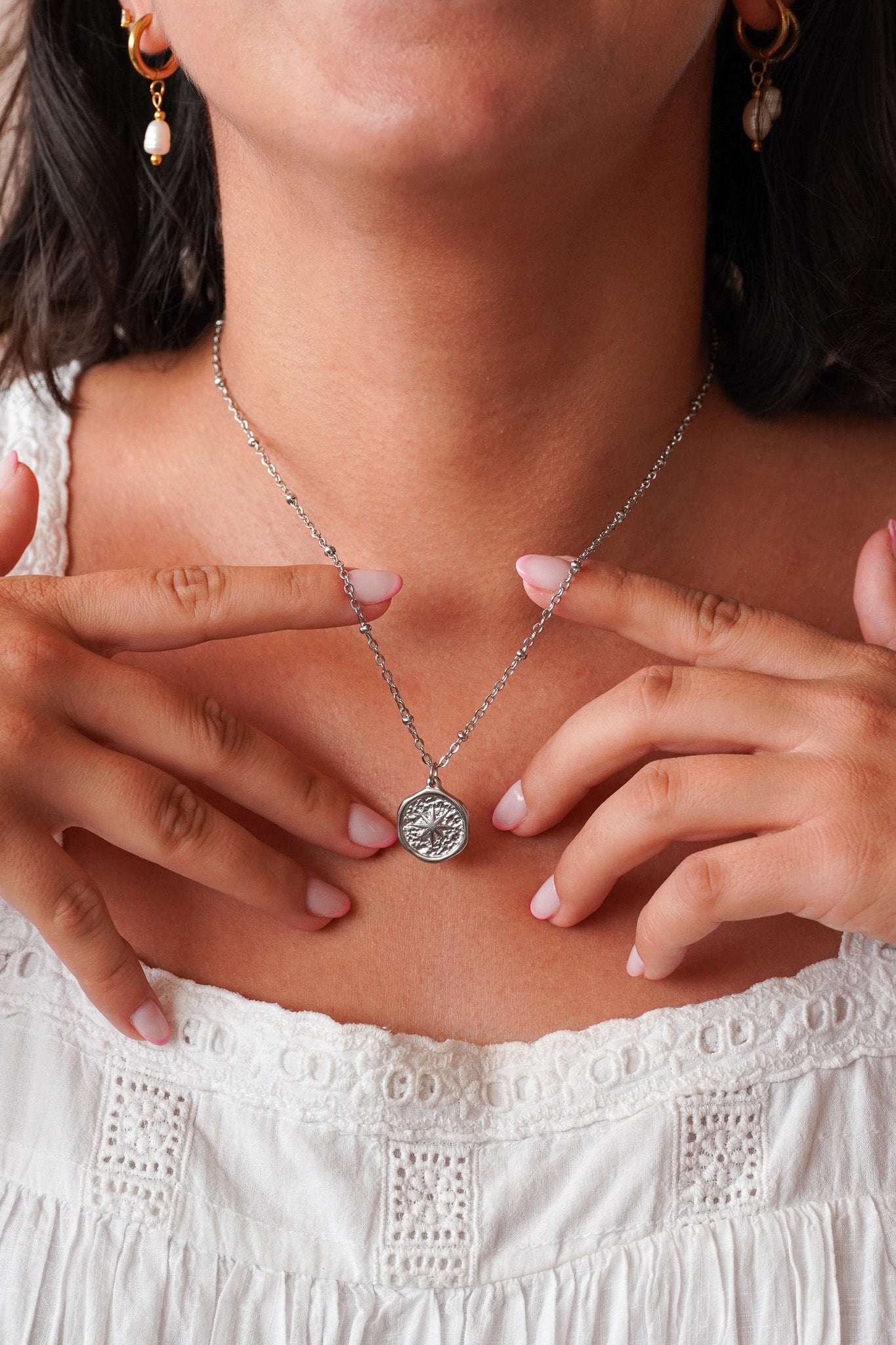 Collier Rose des vents