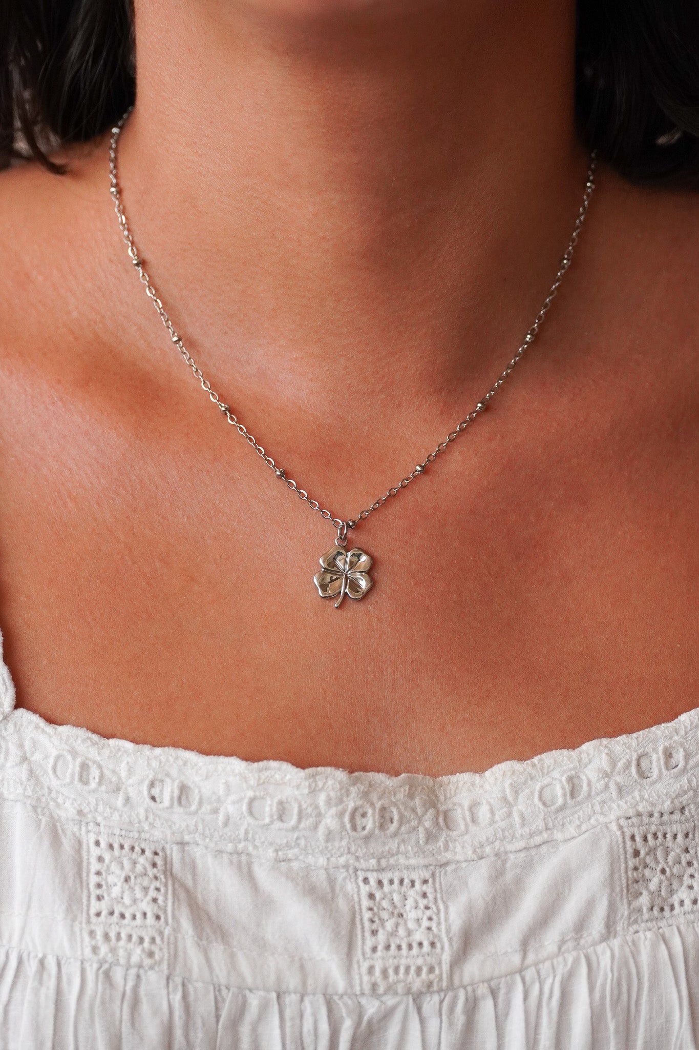 Collier trèfle à 4 feuilles