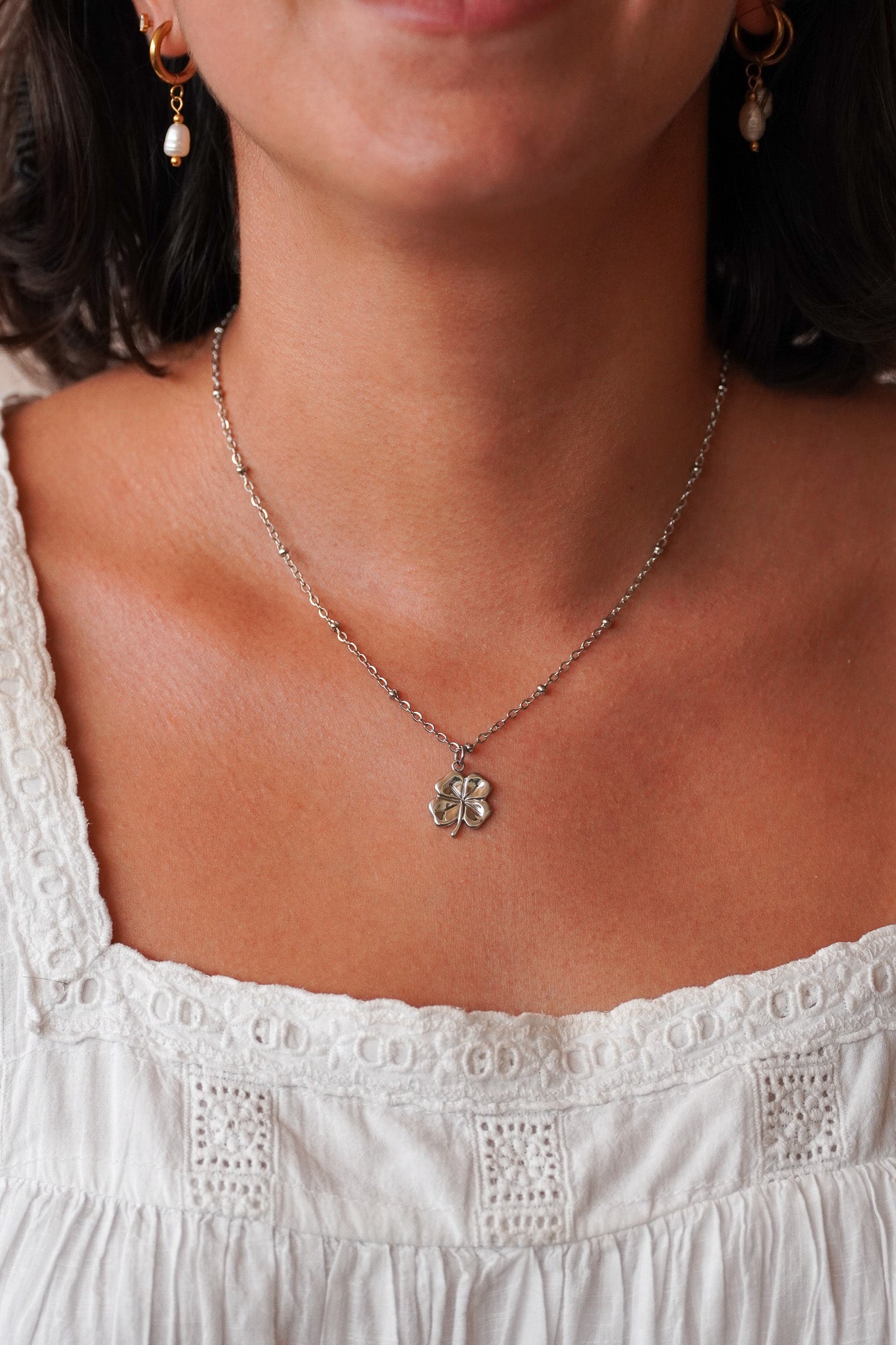 Collier trèfle à 4 feuilles