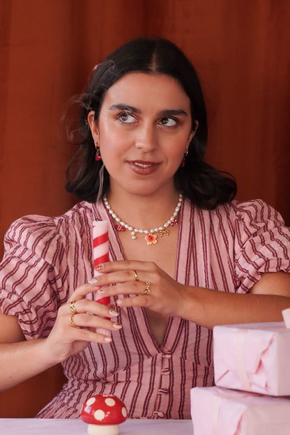 Collier perles d'eau douce - charms personnalisables