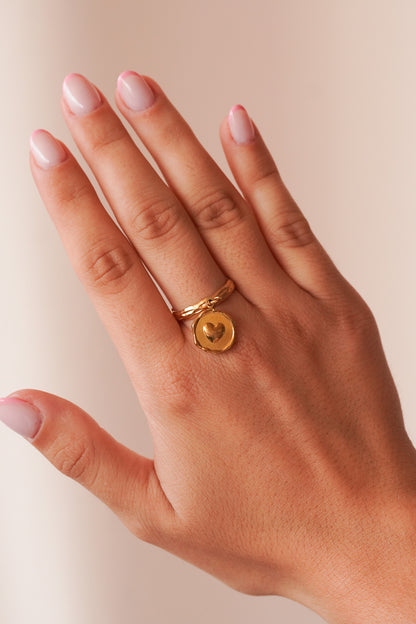 Bague coeur