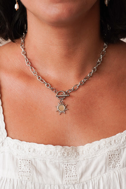 Collier Soleil argenté