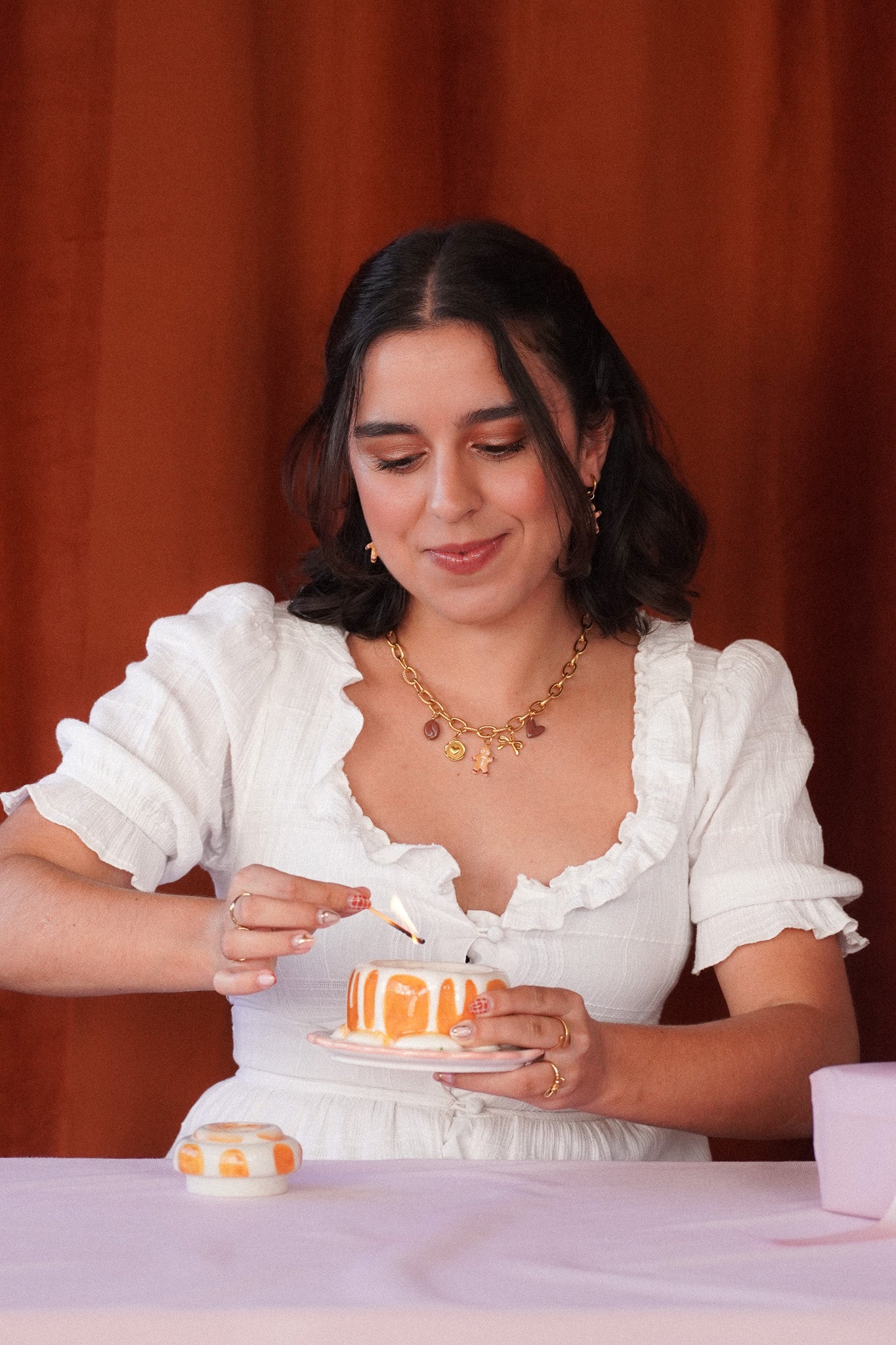 Collier doré Elisabeth  - charms personnalisables