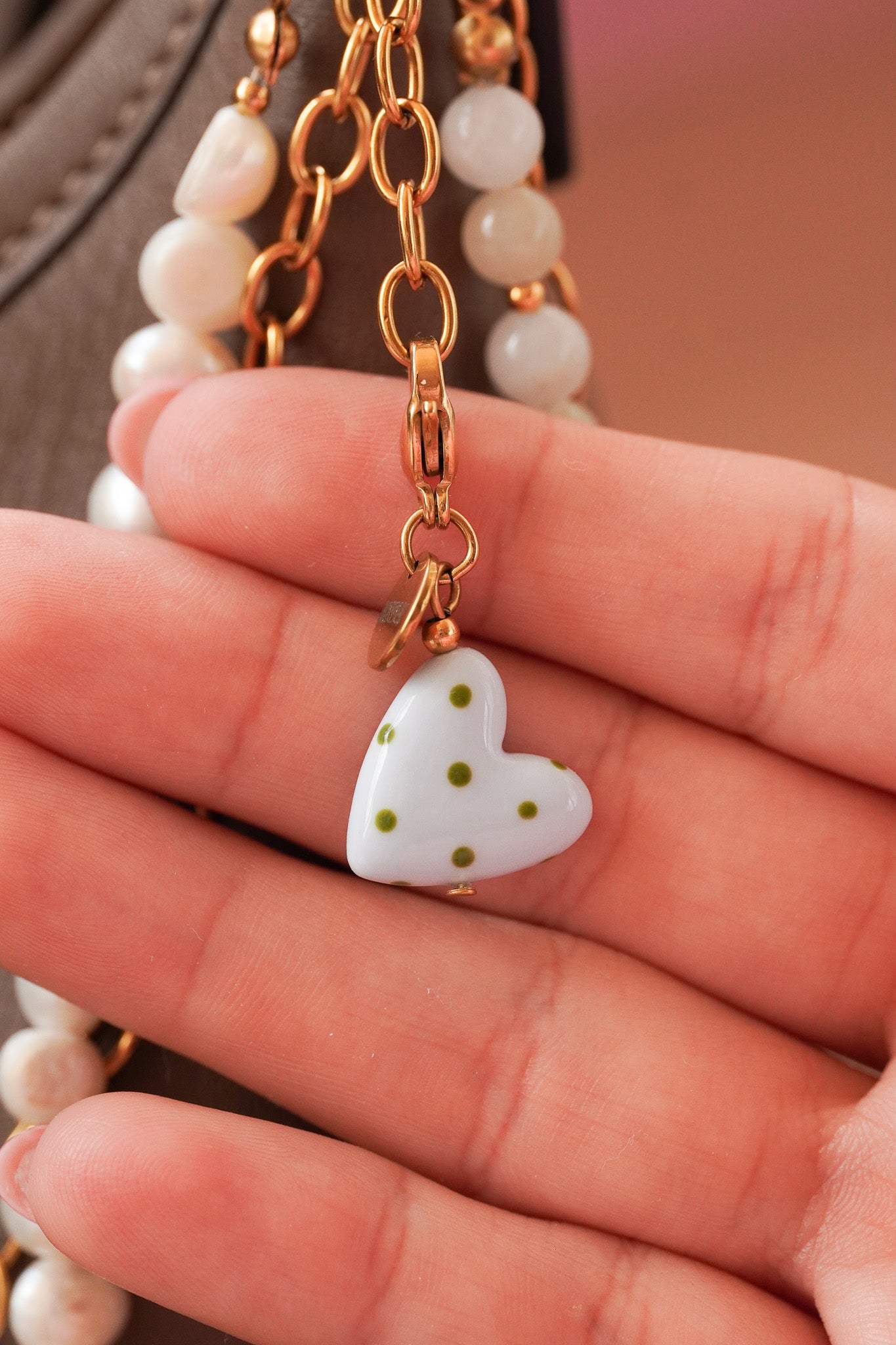Charm Coeur bleu