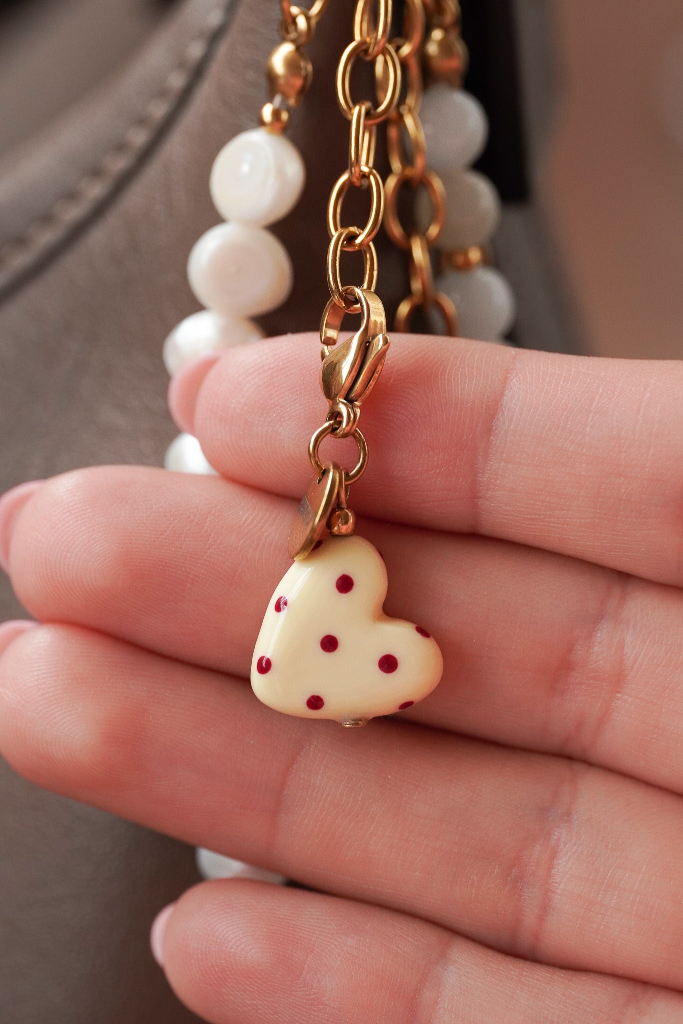 Charm Coeur jaune