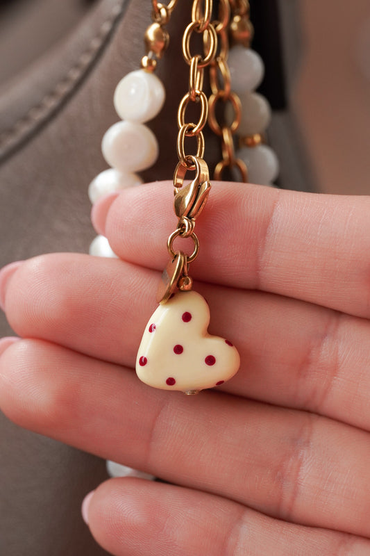 Charm Coeur jaune