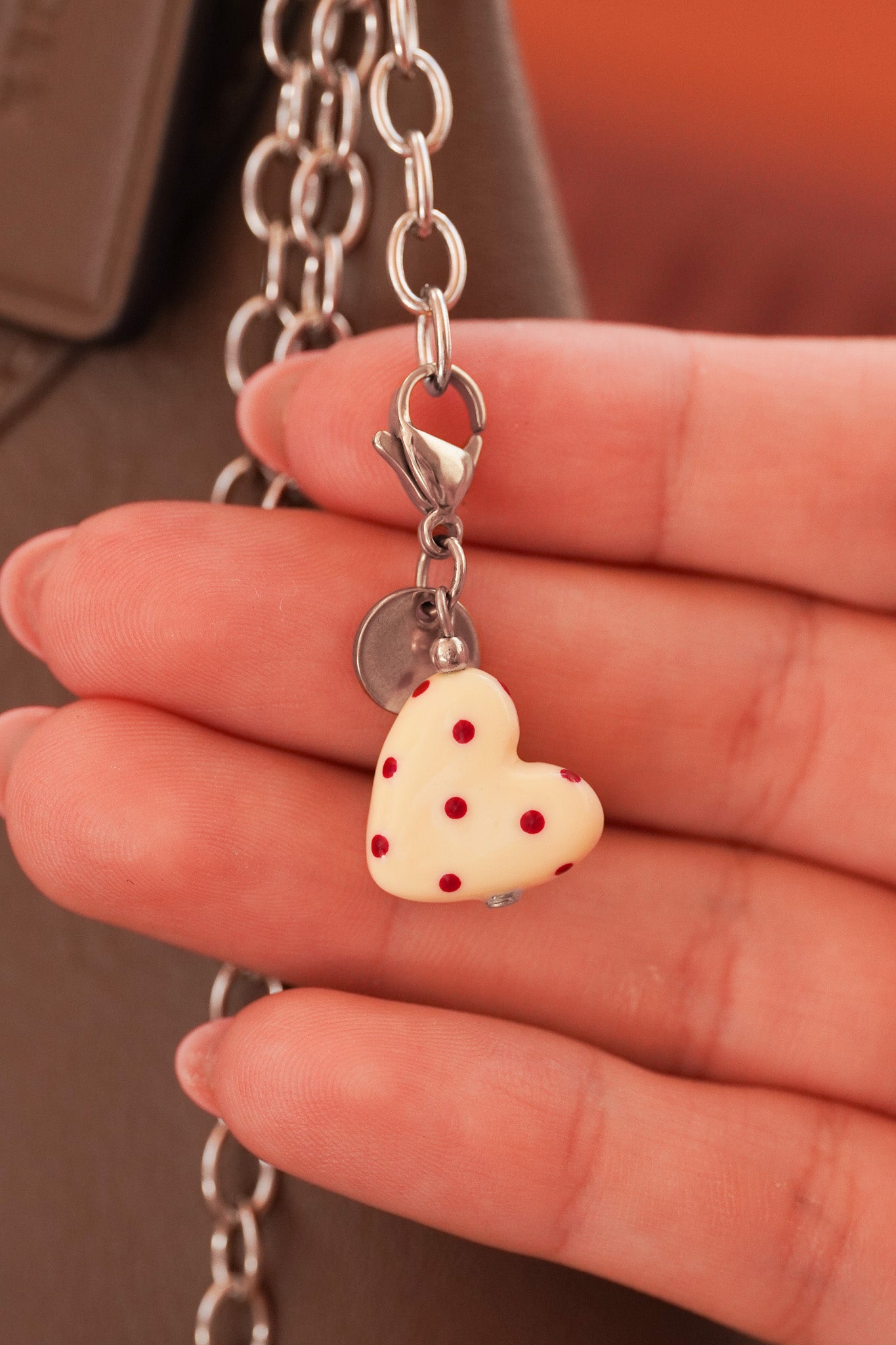 Charm Coeur jaune