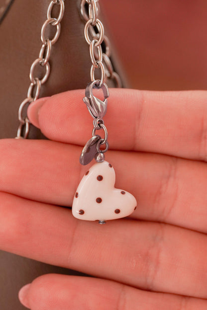 Charm Coeur beige