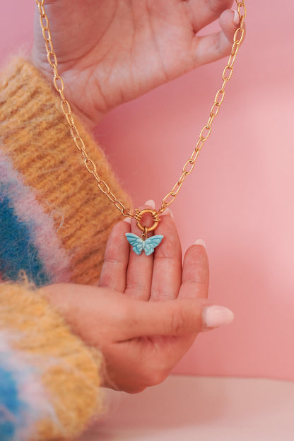 Collier Papillon - personnalisables