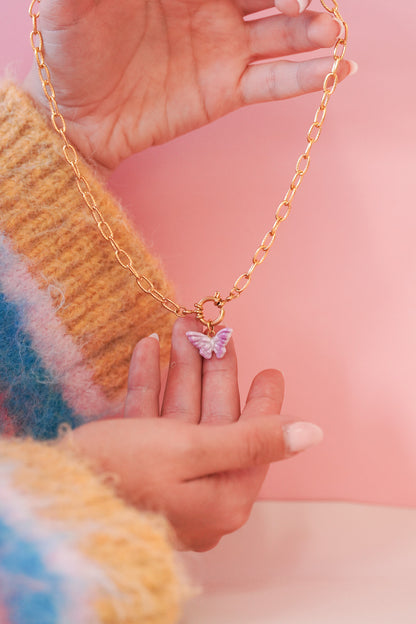 Collier Papillon - personnalisables
