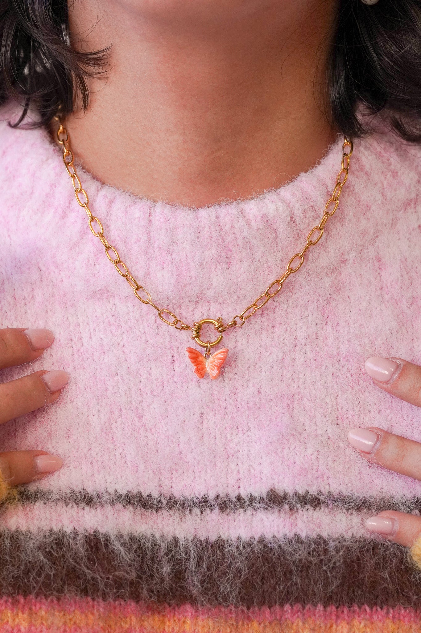 Collier Papillon - personnalisables