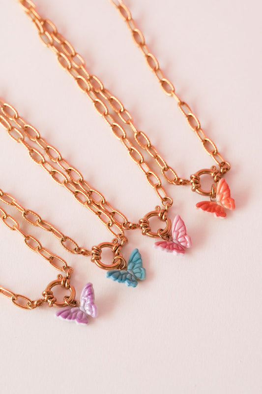 Collier Papillon - personnalisables