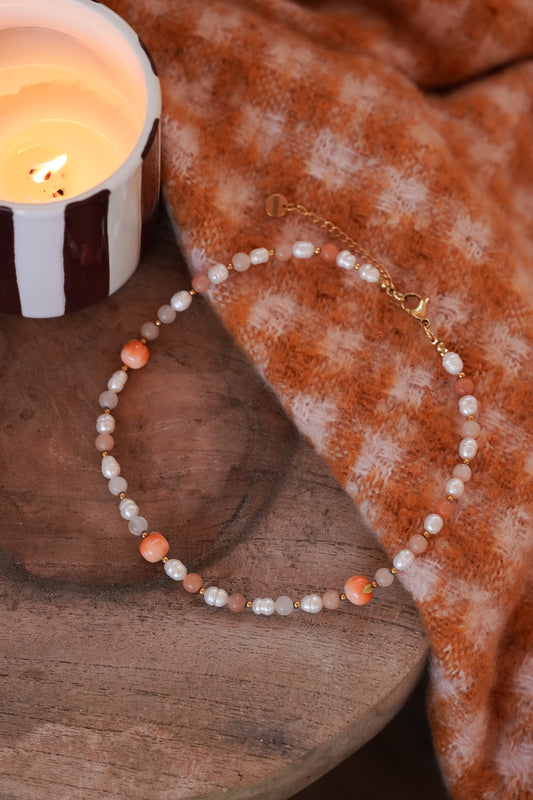 Collier perles d'eau douce pêche