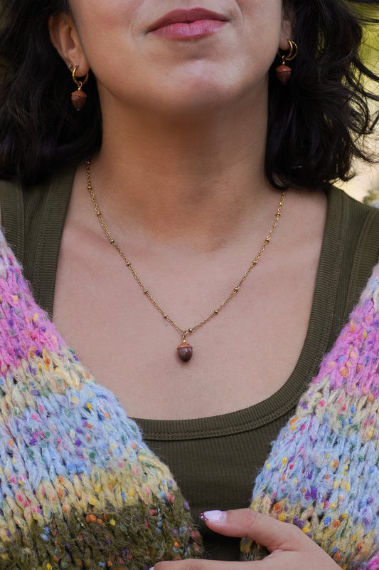 Collier doré Lydia - charms personnalisables