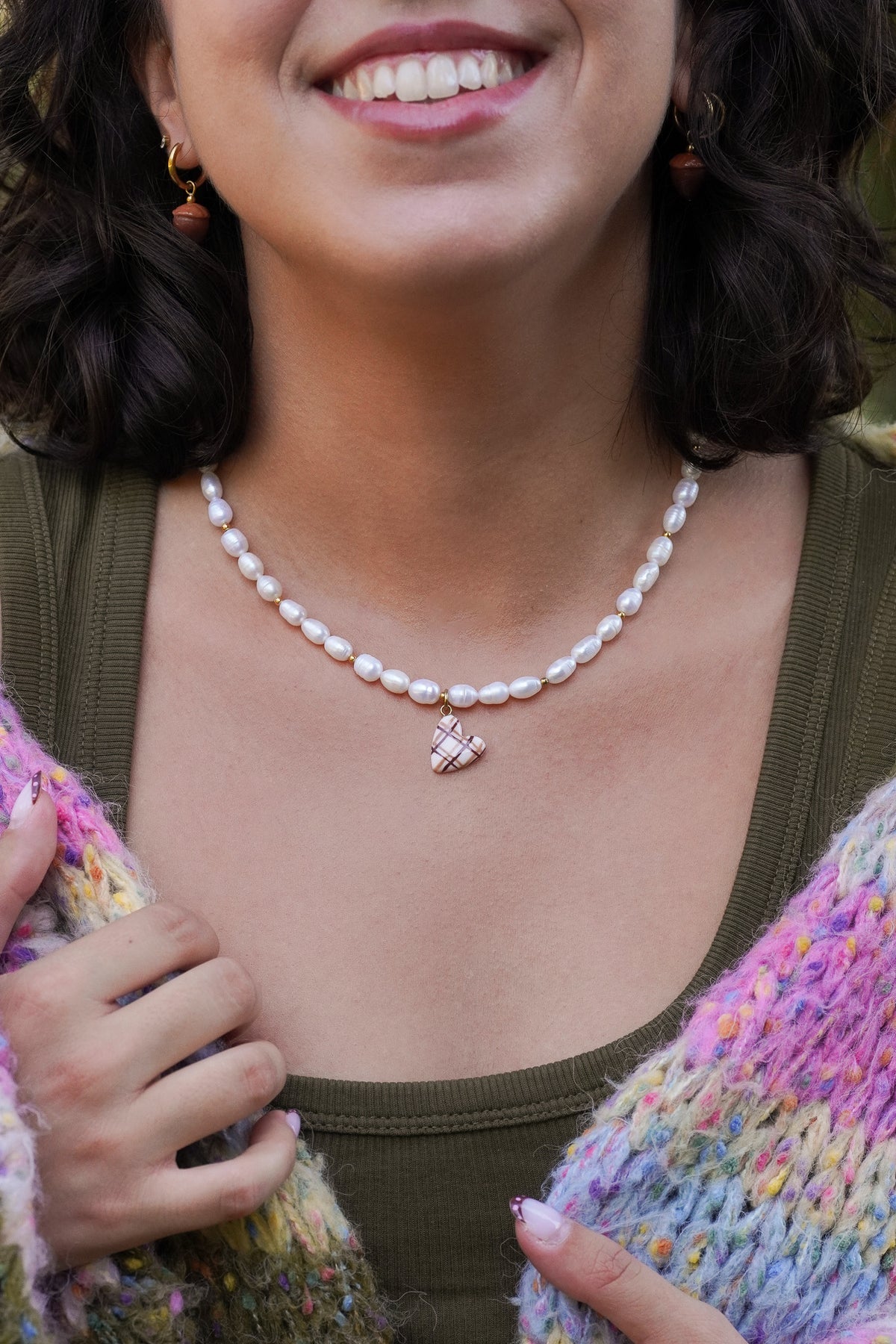 Collier coeur d'automne